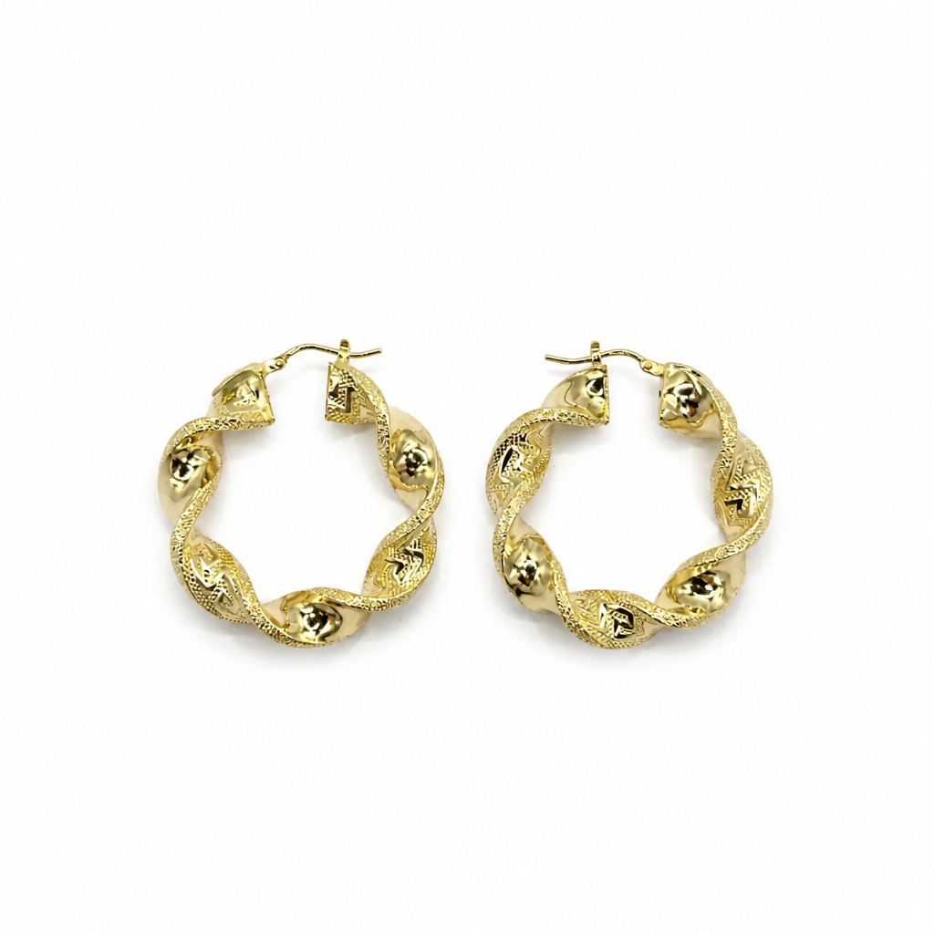 Orecchini in Oro 750 (18k) – 40 mm | CM Silver Jewels