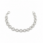 Bracciale in Argento 925 Maglia Rolo – 19,5 cm | CM Silver Jewels