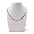 Collana Girocollo Bicolore Groumette in Oro 18 Carati – 50 cm | CM Silver Jewels
