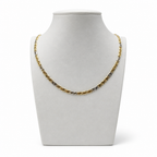 Collana Girocollo Bicolore Groumette in Oro 18 Carati – 50 cm | CM Silver Jewels