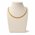 Collana Grumetta in Argento 925 Placcato Oro 24 Carati – 55 cm, 3,8 mm | CM Silver Jewels