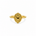 Anello Ex Voto in Argento 925 Placcato Oro – Promessa e Devozione | CM Silver Jewels