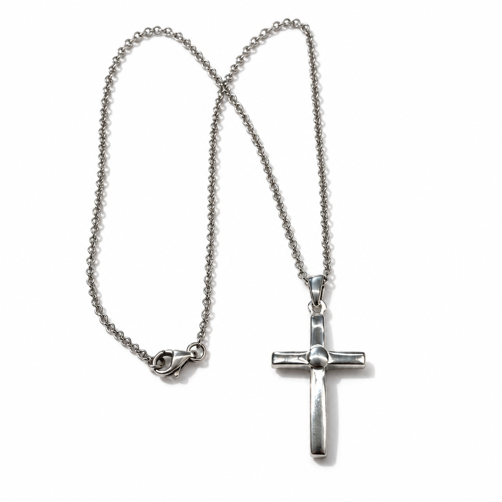 925 Sterling Silver Necklace with Cross 47 cm | CM Silver Jewels