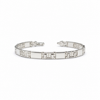 Bracciale in Argento 925 Maglia Greca Uomo – 20 cm | CM Silver Jewels
