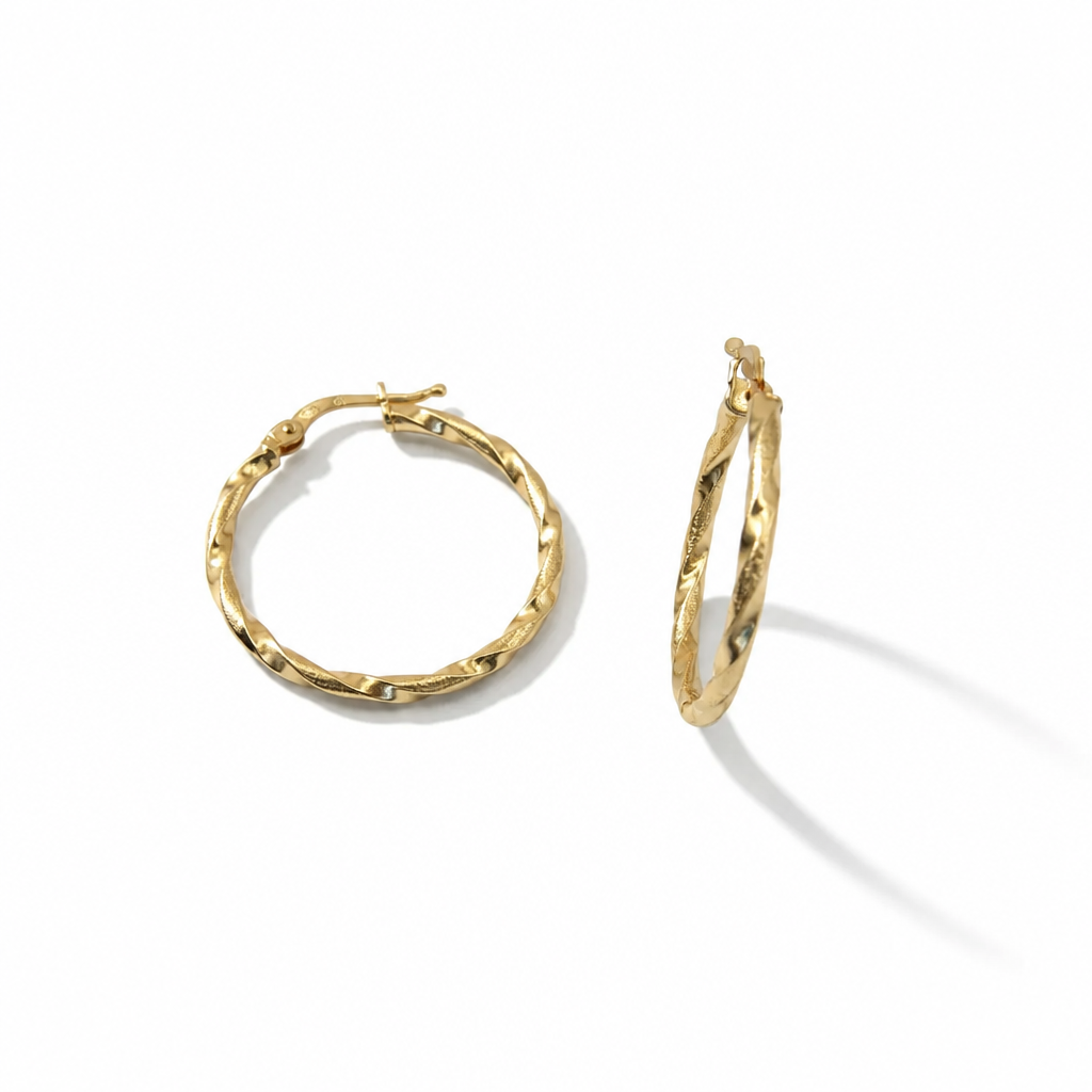 750 gold earrings