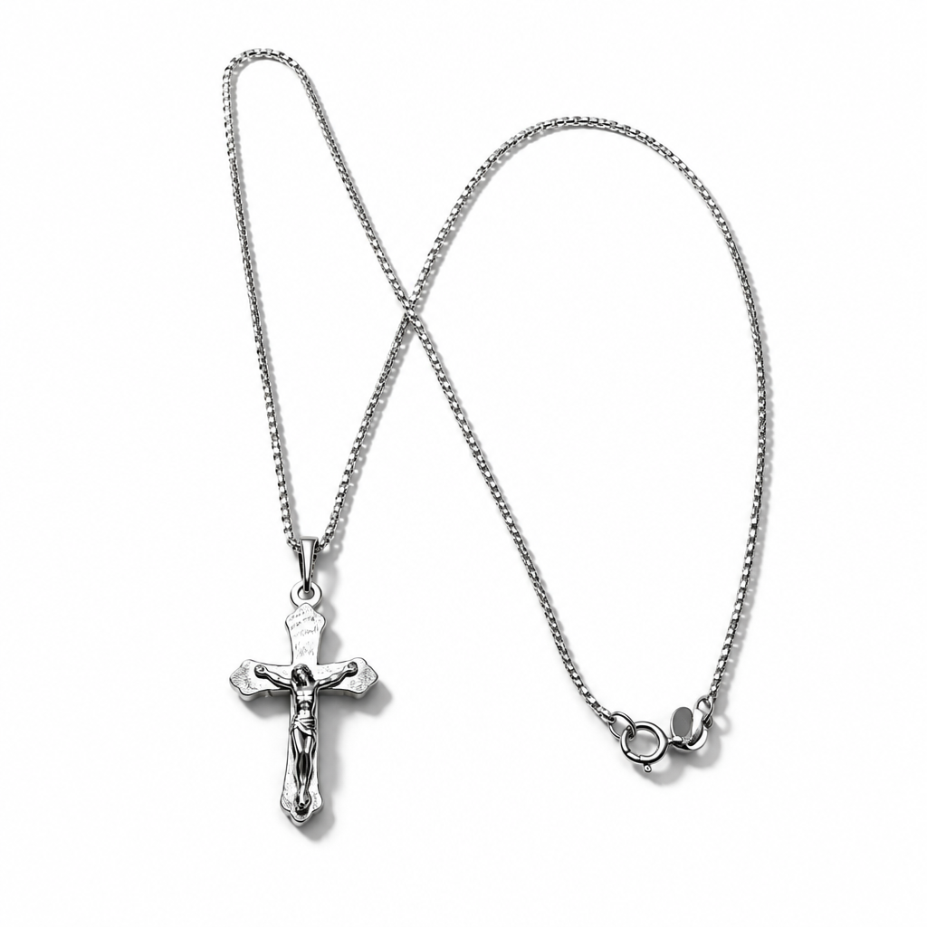 Collana in Argento 925 con Crocifisso 45 cm | CM Silver Jewels