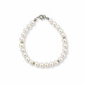 Bracciale Riflessi di Perla con Dettagli Argentati 18 cm | CM Silver Jewels