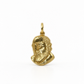 Ciondolo Padre Pio in Oro 18kt – 30x17 mm | CM Silver Jewels