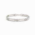 Bracciale ID in Argento 925 con Maglia a Doppia H – 19,5 cm | CM Silver Jewels