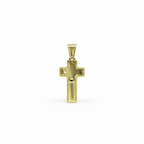 Crucifix en Argent 925 Plaqué Or 18 carats – 30 mm | CM Silver Jewels