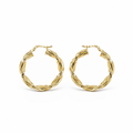 Orecchini a Cerchio in Oro 18kt (750) – 28 mm | CM Silver Jewels