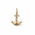 Ancora in Oro 18 Carati con Corda – 3 cm | CM Silver Jewels