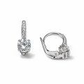 18 kt Gold Monachella Earrings with 15 mm Zirconia | CM Silver Jewels