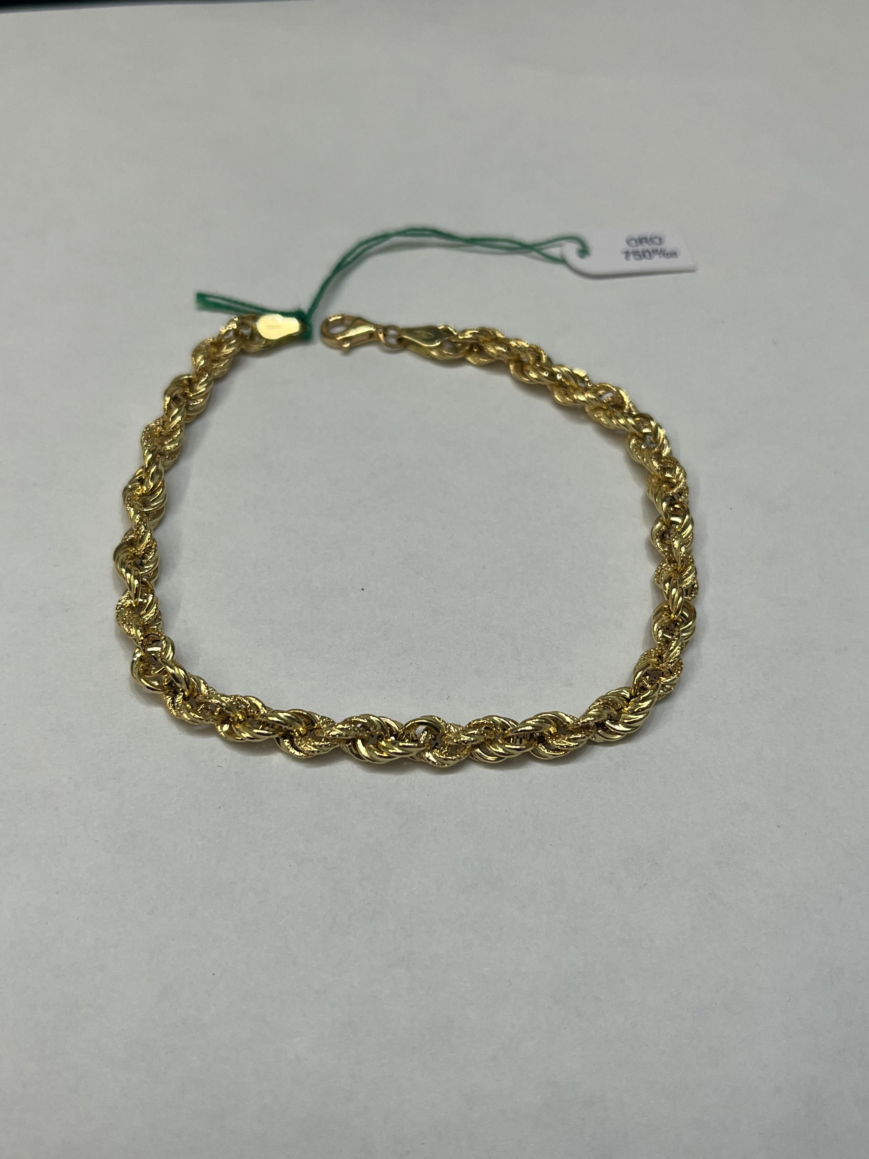 Bracciale a Torchon in Oro 18k (750) – 21 cm, 3,70 g | CM Silver Jewels