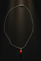Ciondolo Corna in Argento 925 con Smalto Rosso – Portafortuna | CM Silver Jewels
