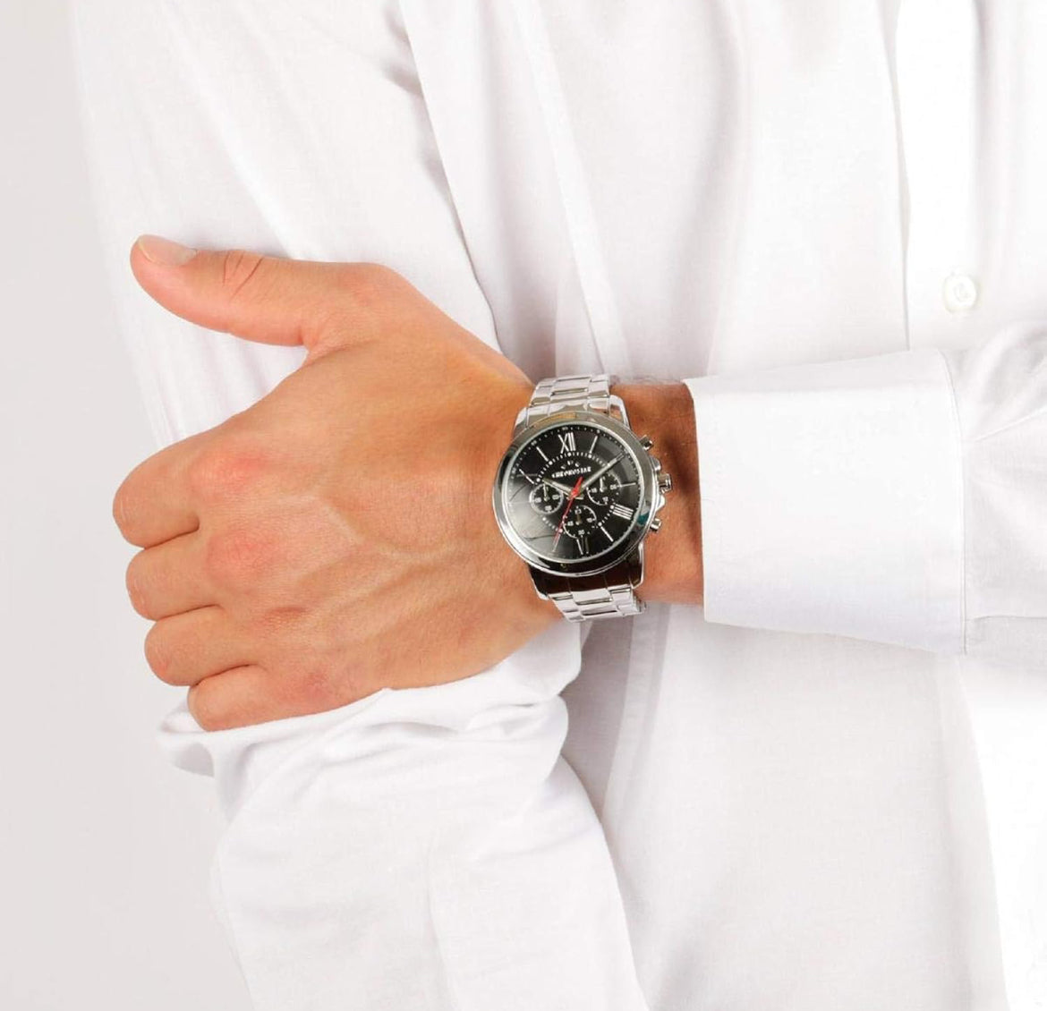 SPORTY Montre Homme Multifonction en Alliage, PVD argent, acier - R3753271004