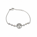 Bracciale Albero della Vita con Punti Luce in Argento 925 – Lunghezza Regolabile | CM Silver Jewels