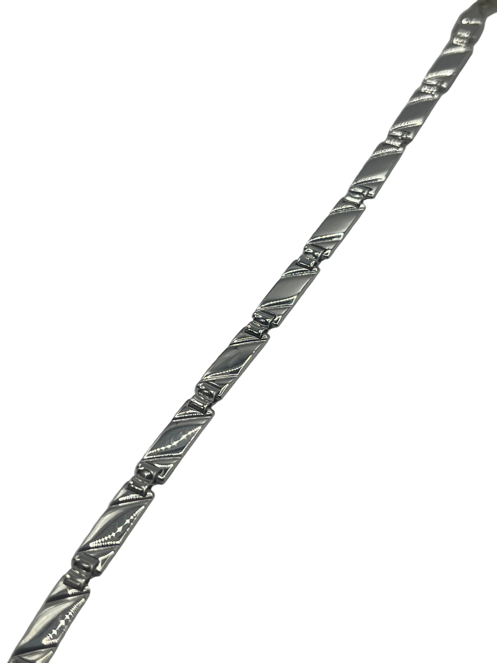 Bracciale da Uomo in Argento 925 – Maglia Geometrica Lucida - Gioielleria CM SILVER & JEWELS