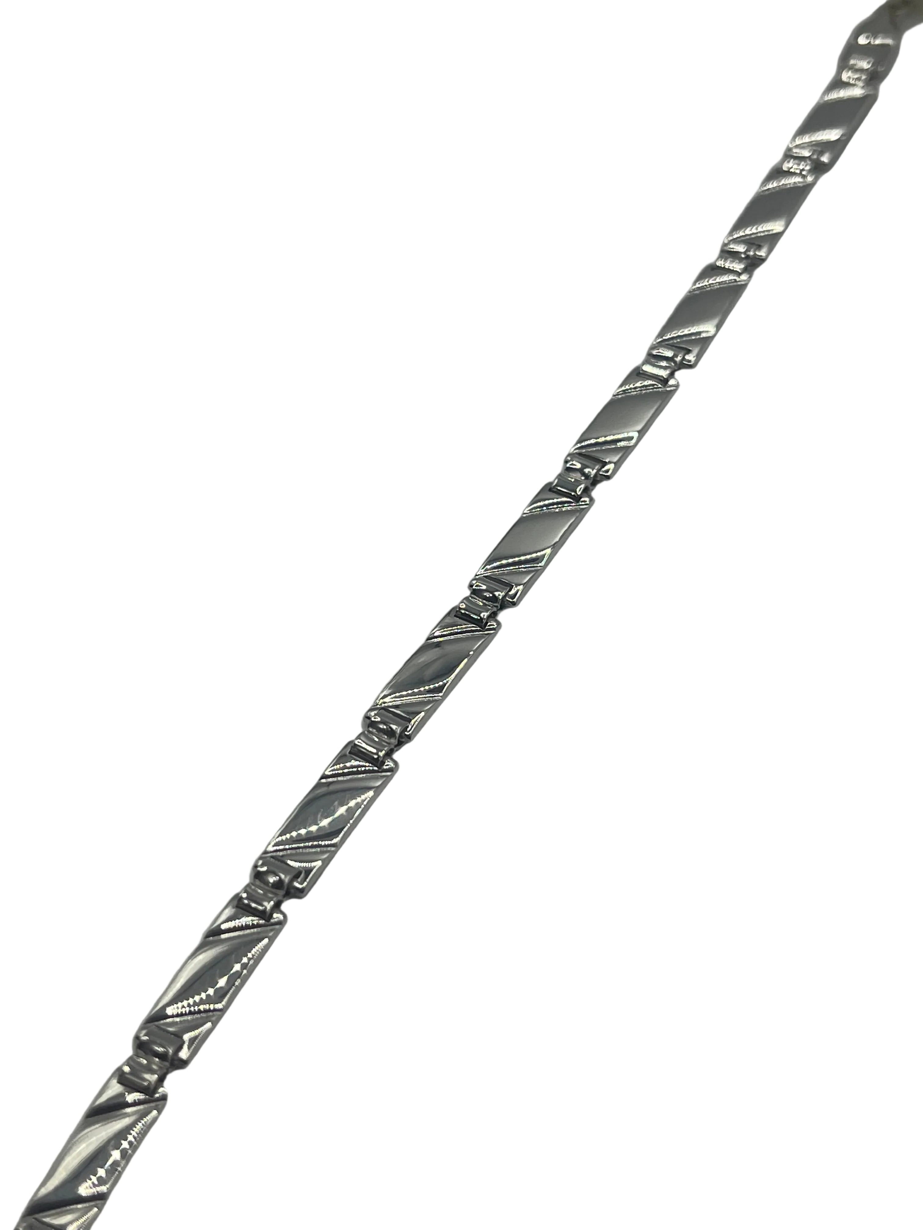 Bracciale da Uomo in Argento 925 – Maglia Geometrica Lucida - Gioielleria CM SILVER & JEWELS