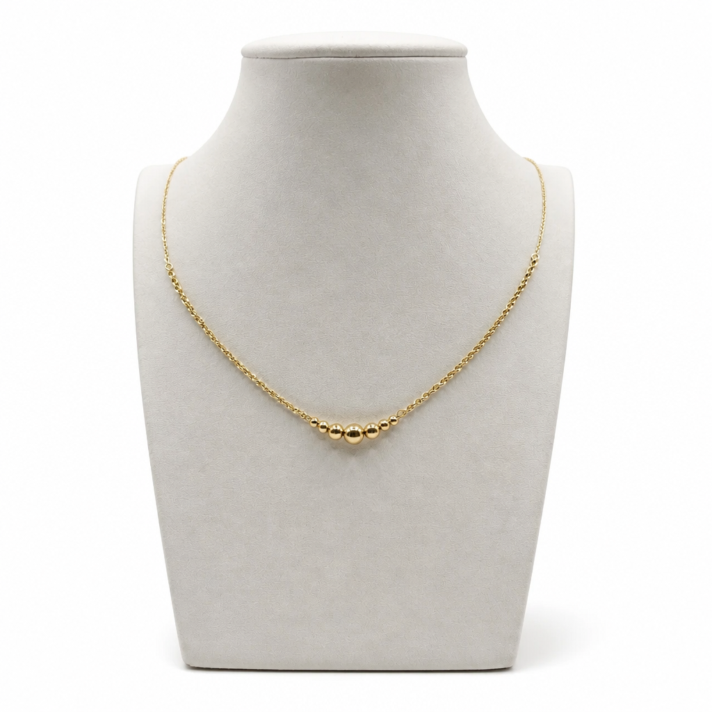 Collana Girocollo Fantasia in Oro 18 Carati – 42 cm (+3 prolunga) | CM Silver Jewels
