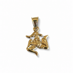 Ciondolo Trinacria in Oro 18 Carati – 2 cm | CM Silver Jewels