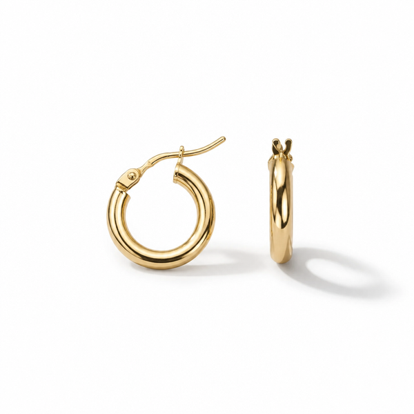 orecchini  cerchio in oro 18 k (750)