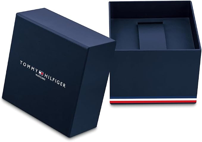 Orologio Uomo Tommy Hilfiger Acciaio Cinturino in Pelle Nera 43,5mm | CM Silver Jewels