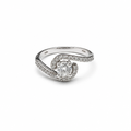 Anello Solitario Donna in Oro 18 Carati con Zircone 0,40 ct – Misura 14 | CM Silver Jewels