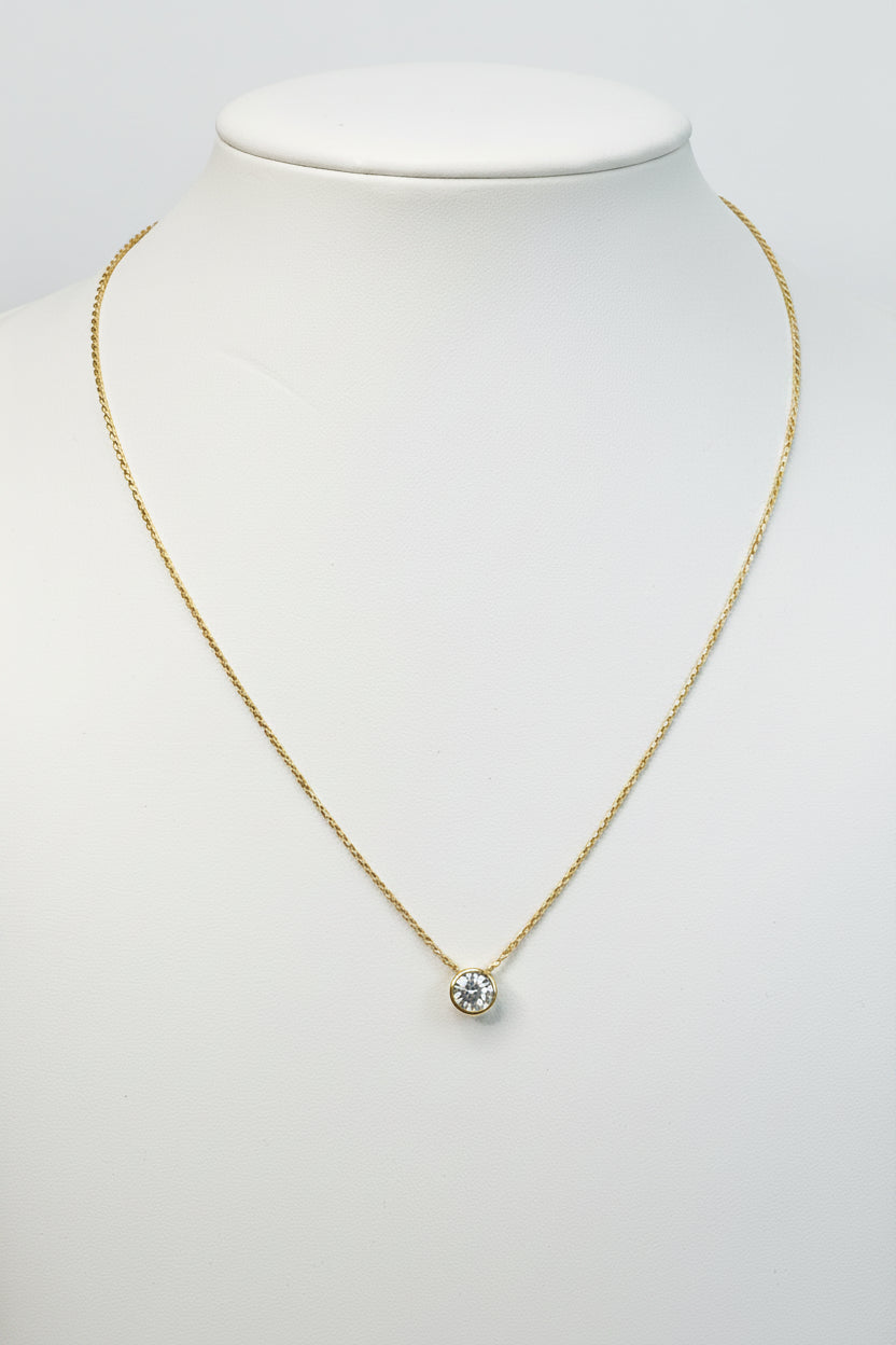 Collana con Ciondolo Punto Luce in Argento 925 – Catena 45 cm | CM Silver Jewels