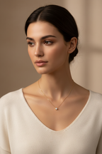 Collana con Ciondolo Punto Luce in Argento 925 – Catena 45 cm | CM Silver Jewels