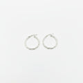 Orecchini Creole in Argento 925 con Profilo Ondulato – 2,5 cm | CM Silver Jewels
