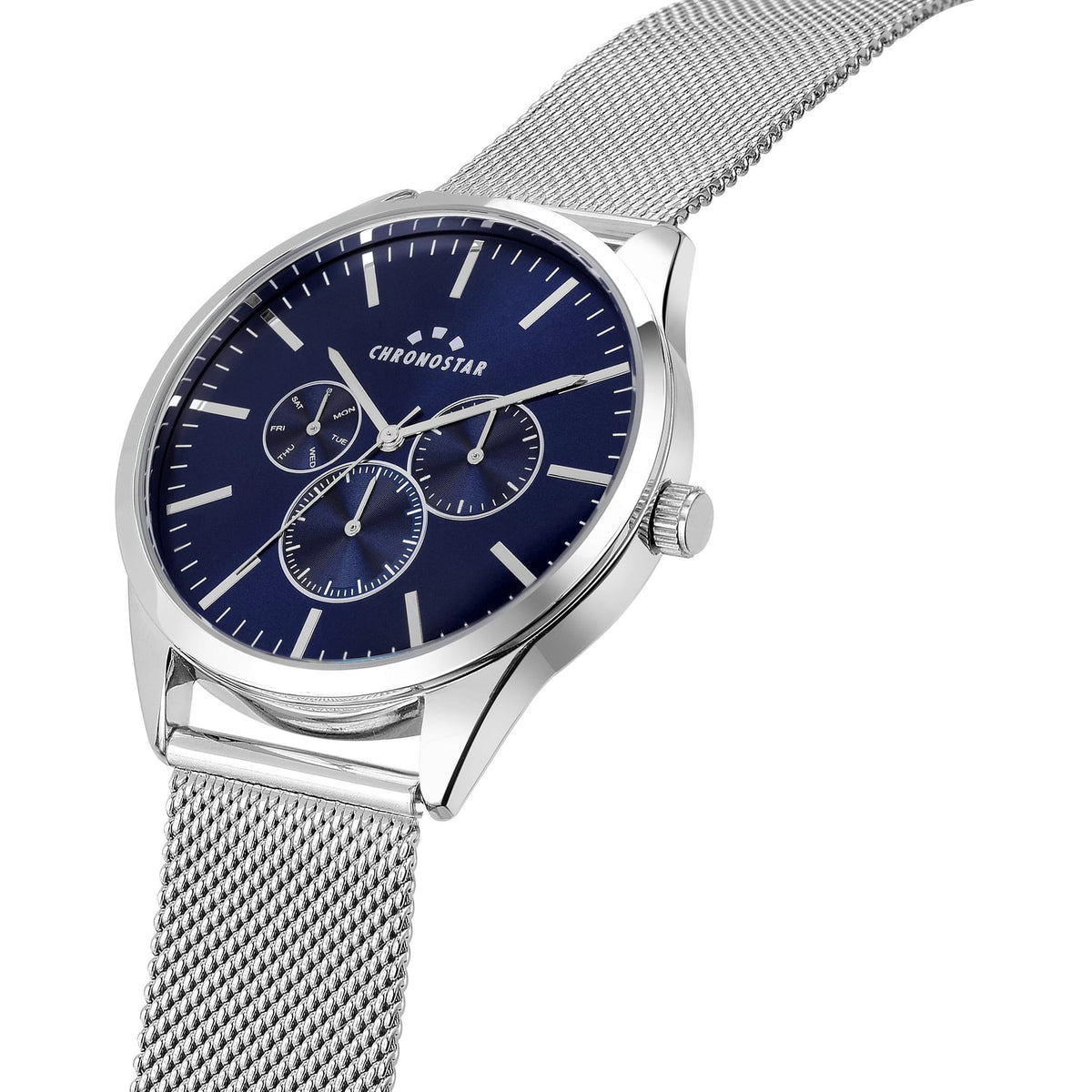 SPORTY Men's Multifunction Watch in Alloy, Silver PVD, Steel - R3753271005