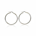 Orecchini Creole Classiche in Argento 925 Lucido – 4,5 cm | CM Silver Jewels