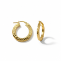 24 kt Gold Plated 925 Sterling Silver Earrings – Width 24 mm | CM Silver Jewels
