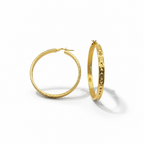 24 kt gold-plated 925 sterling silver hoop earrings