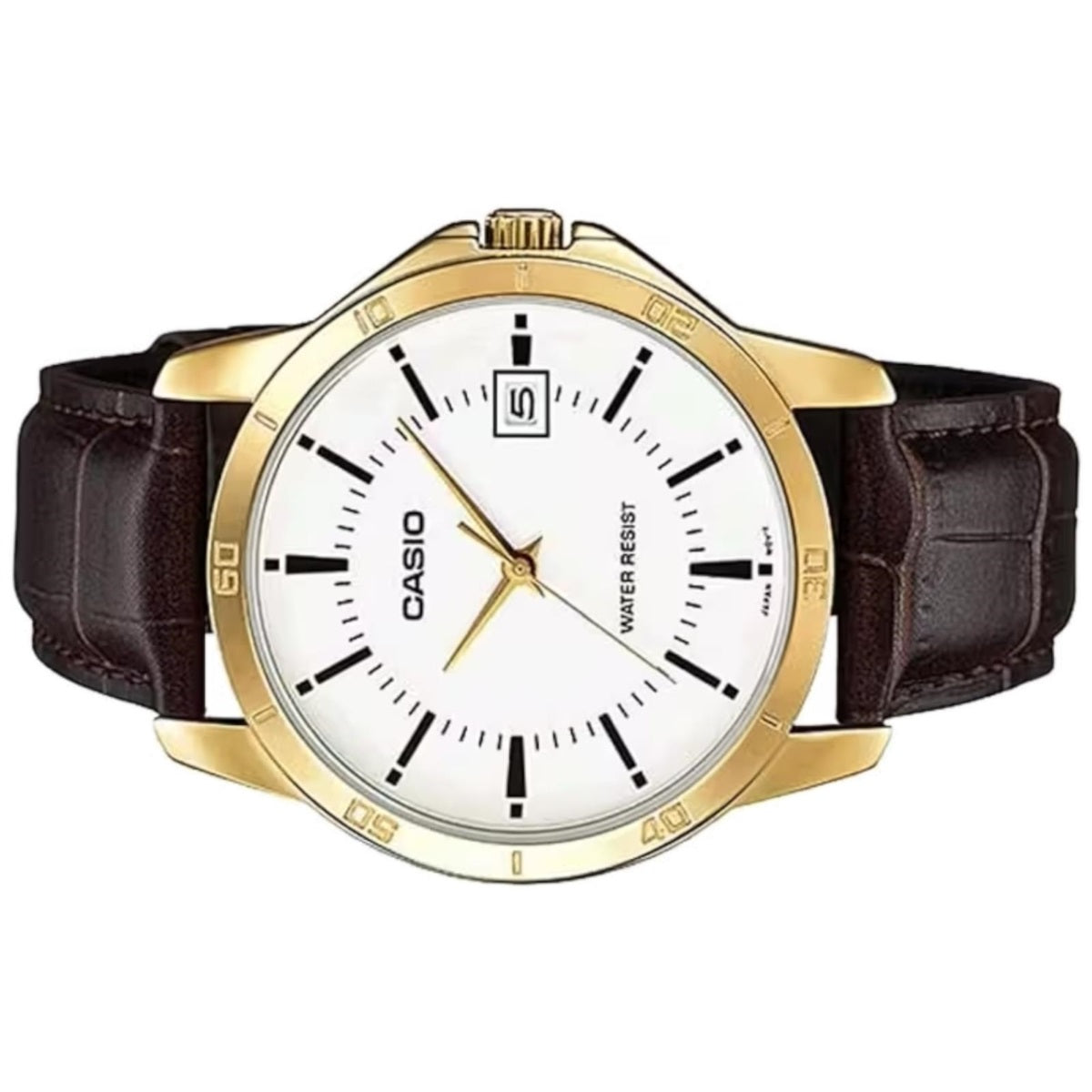 Orologio Casio Collection MTP-V004GL-7AUDF – Solo Tempo Uomo, Cassa Oro, Cinturino Pelle | CM Silver Jewels