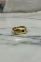 Anello Uomo in Argento 925 Dorato – Misura Regolabile, Design Unico | CM Silver Jewels