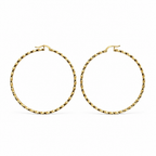 Orecchini Cerchi Creola in Oro 18k (750) – 55 mm | CM Silver Jewels
