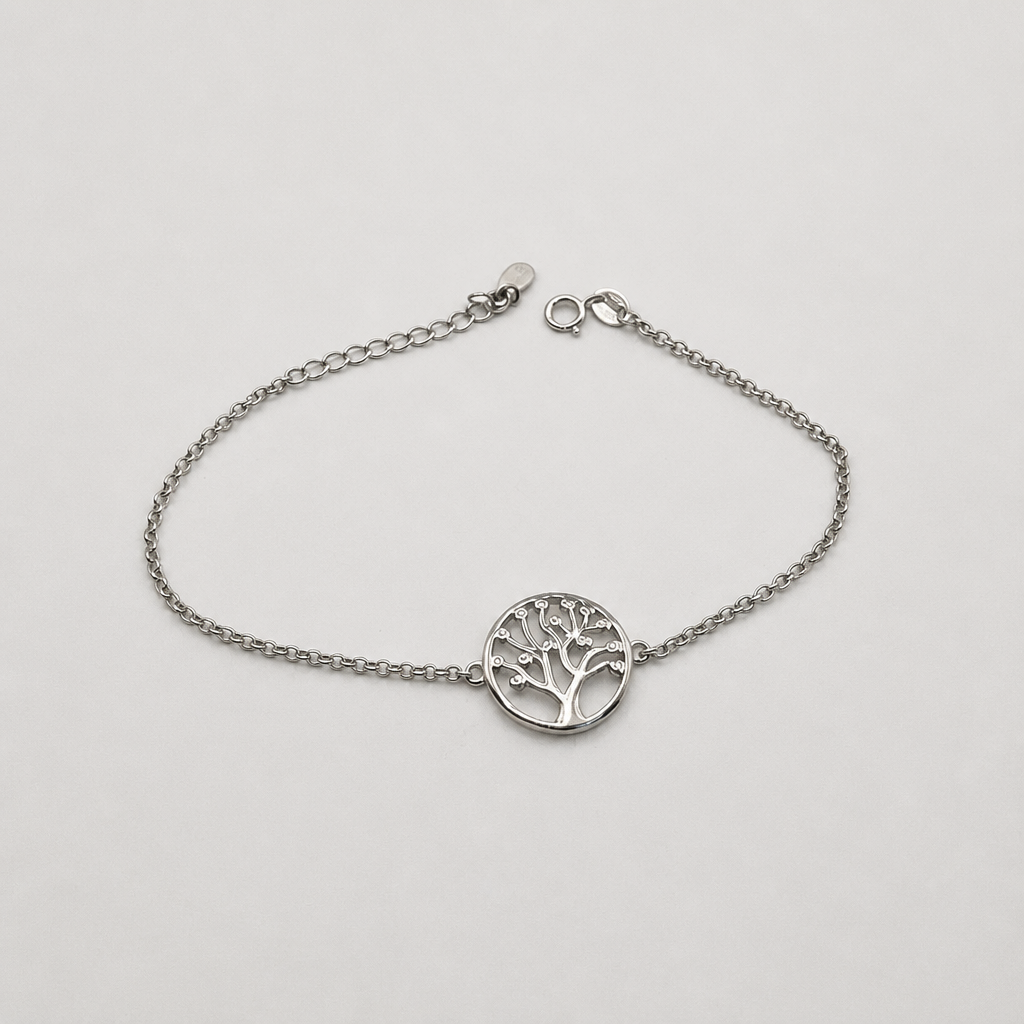 Bracciale Donna in Argento 925 con Albero della Vita – 19 cm Regolabile | CM Silver Jewels
