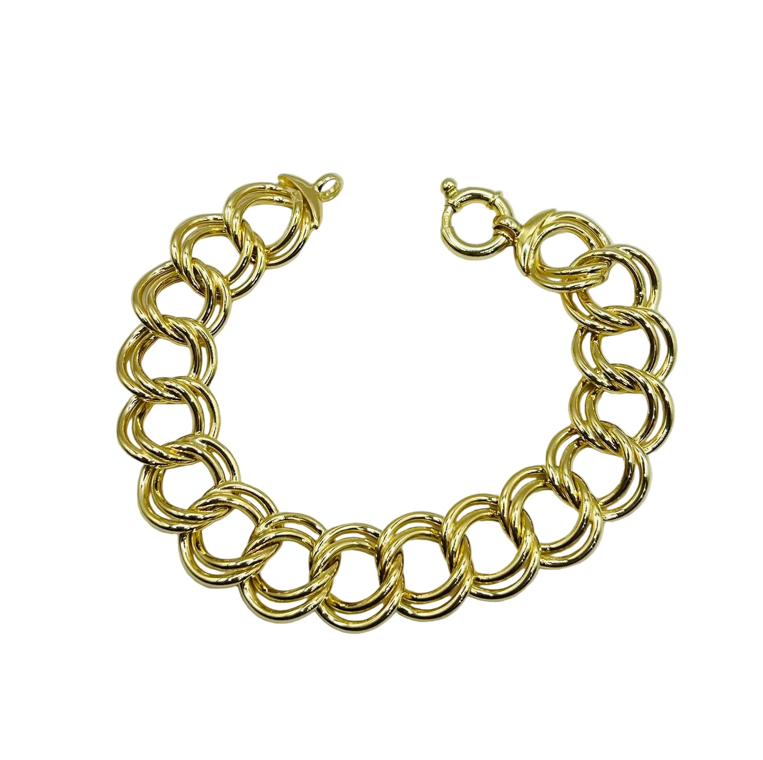 Bracciale in Argento 925 Placcato Oro 18 Carati – Eleganza senza Tempo