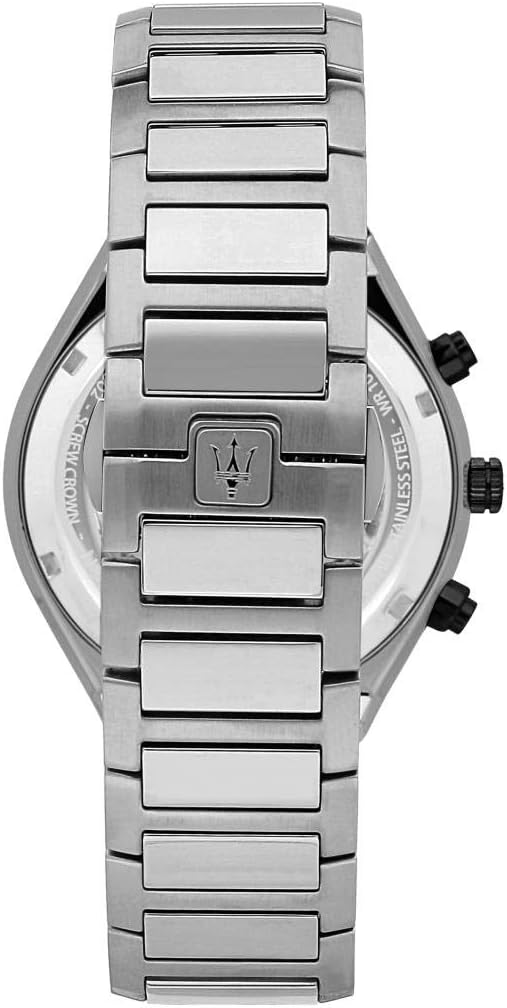 Orologio Uomo Maserati STILE Cronografo in Acciaio, Quadrante Nero, 45mm – R8873642004 | CM Silver Jewels