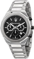 Orologio Uomo Maserati STILE Cronografo in Acciaio, Quadrante Nero, 45mm – R8873642004 | CM Silver Jewels