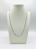 Collana in Argento 925 con Pietre Multicolore – Eleganza e Raffinatezza per Ogni Occasione