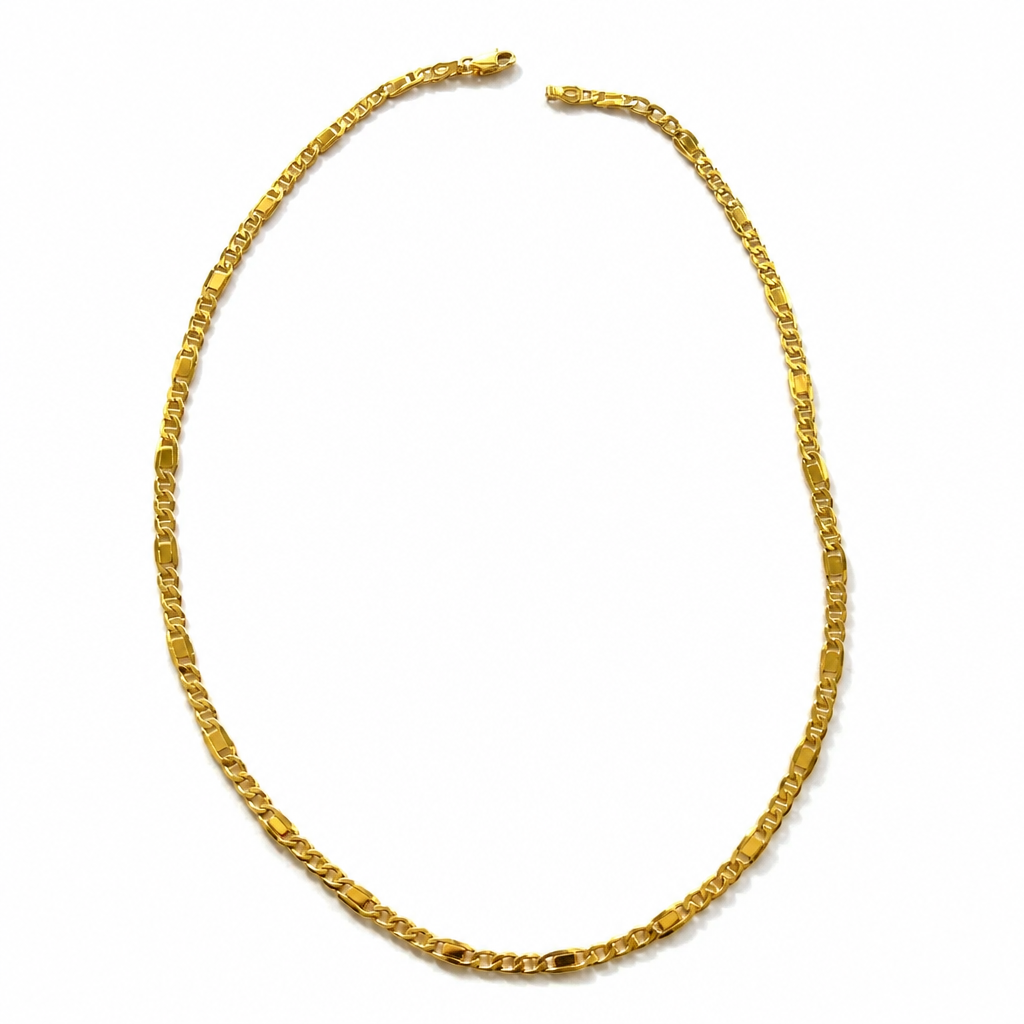 Collana Figaro in Oro Giallo 18kt (750) – 50 cm, 4,5 mm | CM Silver Jewels