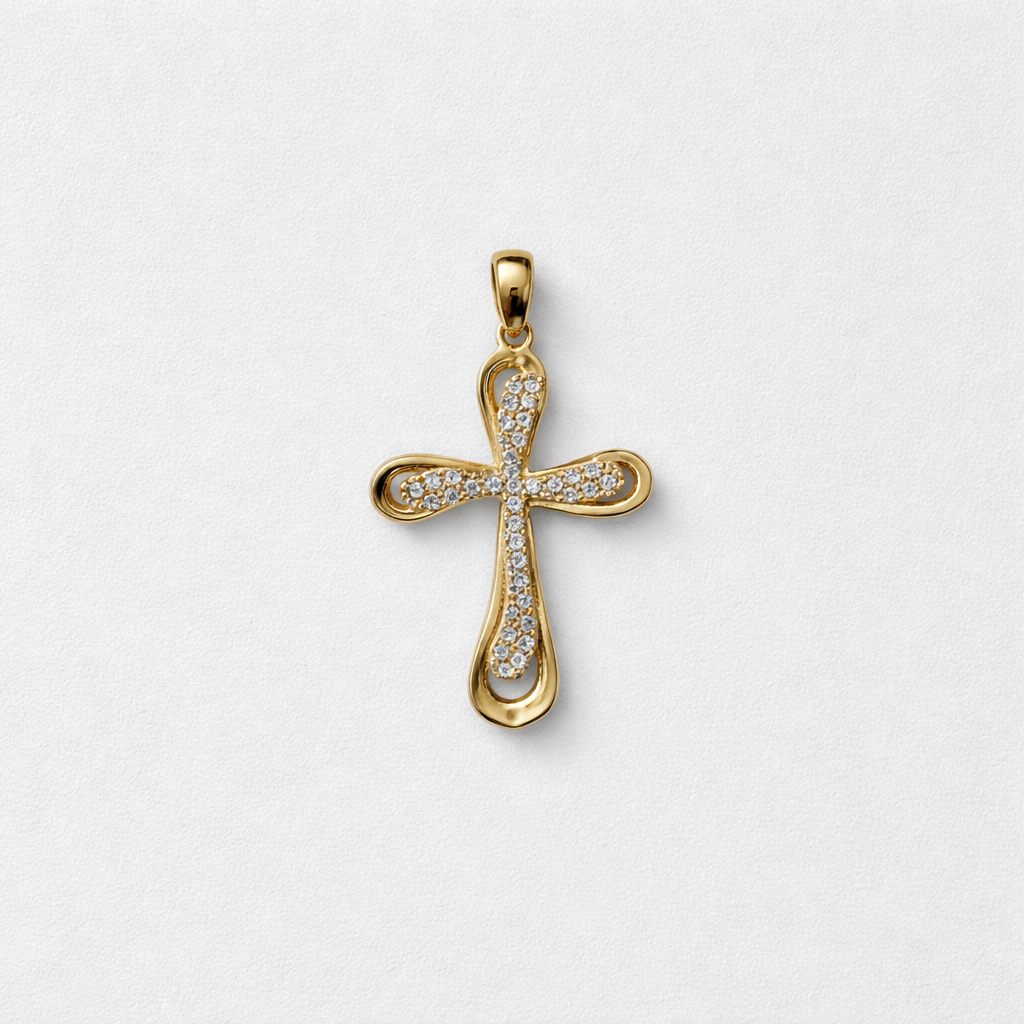 Pendente Croce in Oro 18kt (750) | CM Silver Jewels