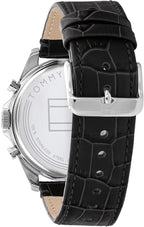Orologio Uomo Tommy Hilfiger Acciaio Cinturino in Pelle Nera 43,5mm | CM Silver Jewels