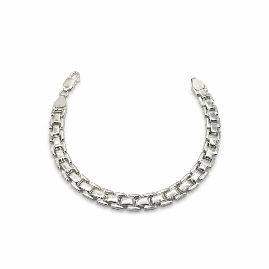 Bracciale in Argento 925 Maglia Scatolata – 19 cm | CM Silver Jewels