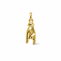 Ciondolo Mano Cornuta Portafortuna in Oro 18 Carati – 2 cm | CM Silver Jewels