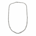 Collana Girocollo in Oro Bianco 18 kt con Strass 43 cm | CM Silver Jewels