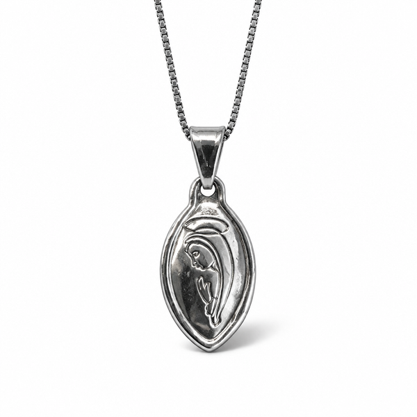 Collana in Argento 925 con Madonna in Preghiera 45 cm | CM Silver Jewels